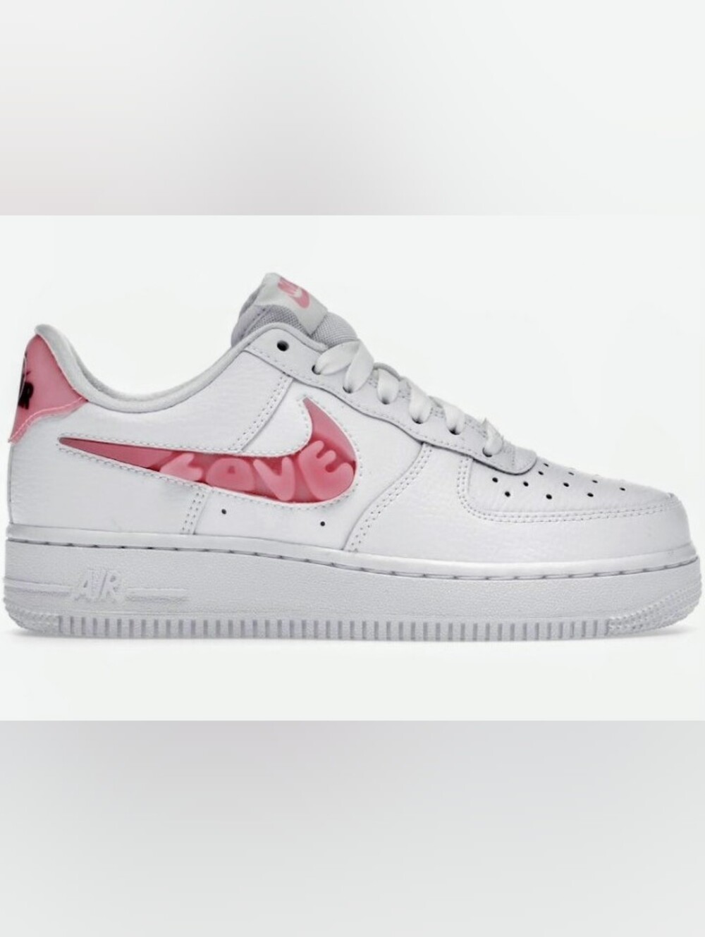NIKE Air Force 1 '07 SE Love For All White/Pink Shoes Women's Sz 9